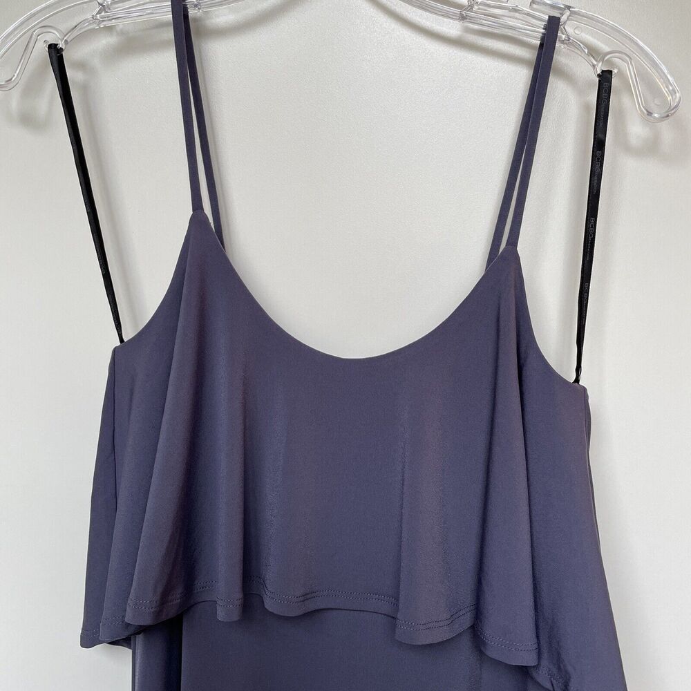 BCBGeneration mini dress purple vapor swing cocktail wedding semi-formal XS NWT - Picture 9 of 9